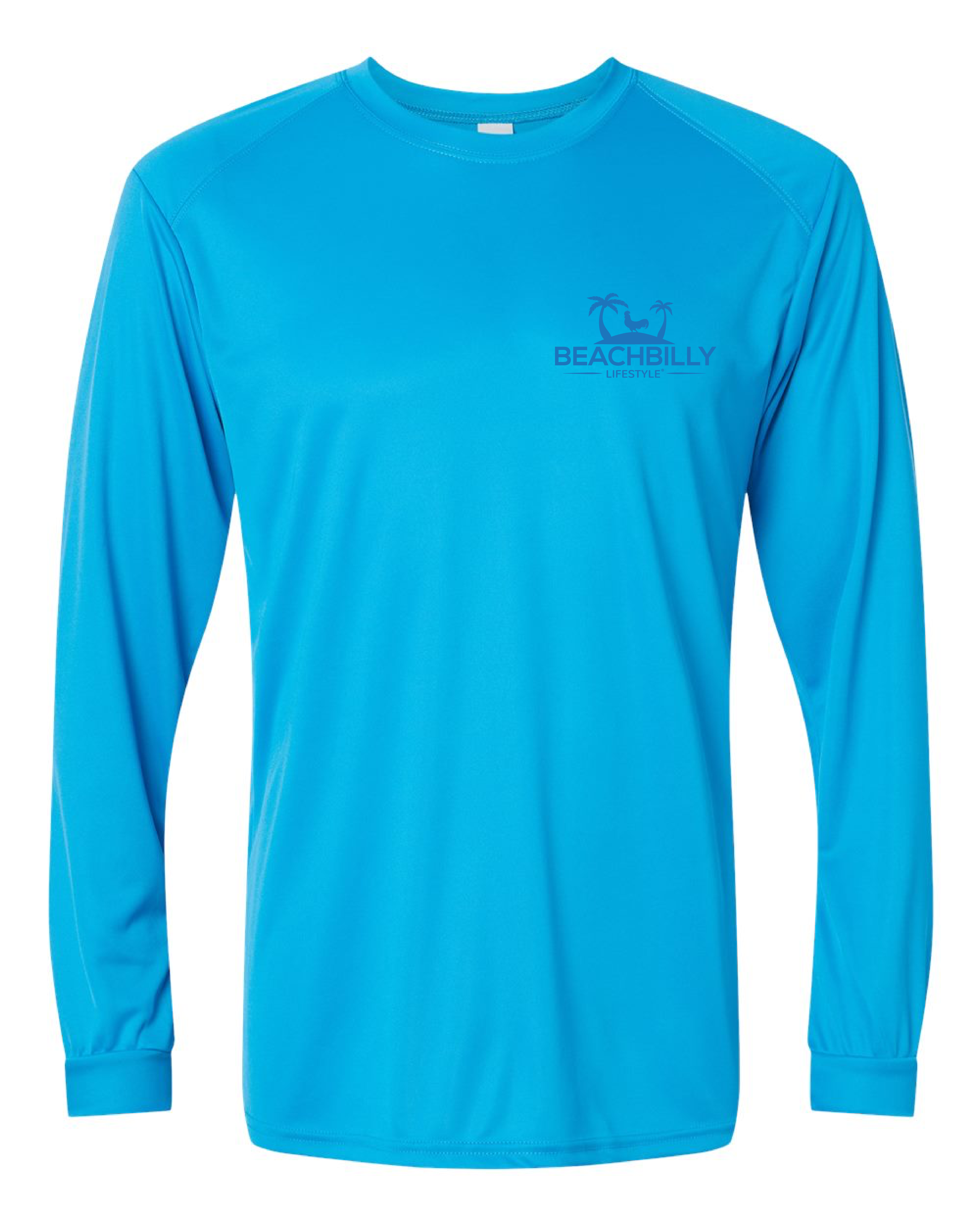Beachbilly A Lil' Cocky A Lil' Country Performance Long Sleeve - Turquoise