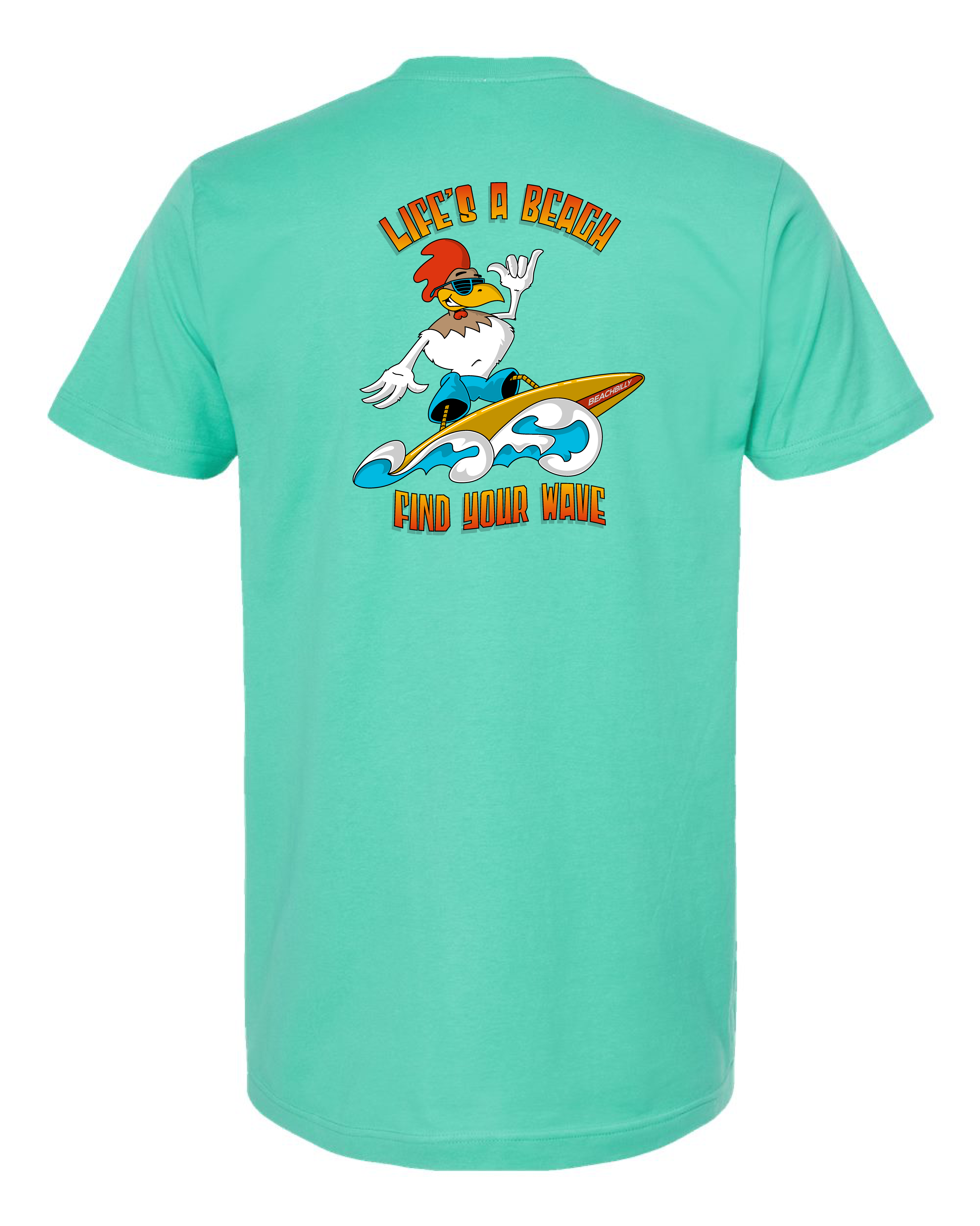 Beachbilly Surfing Rooster- Mint