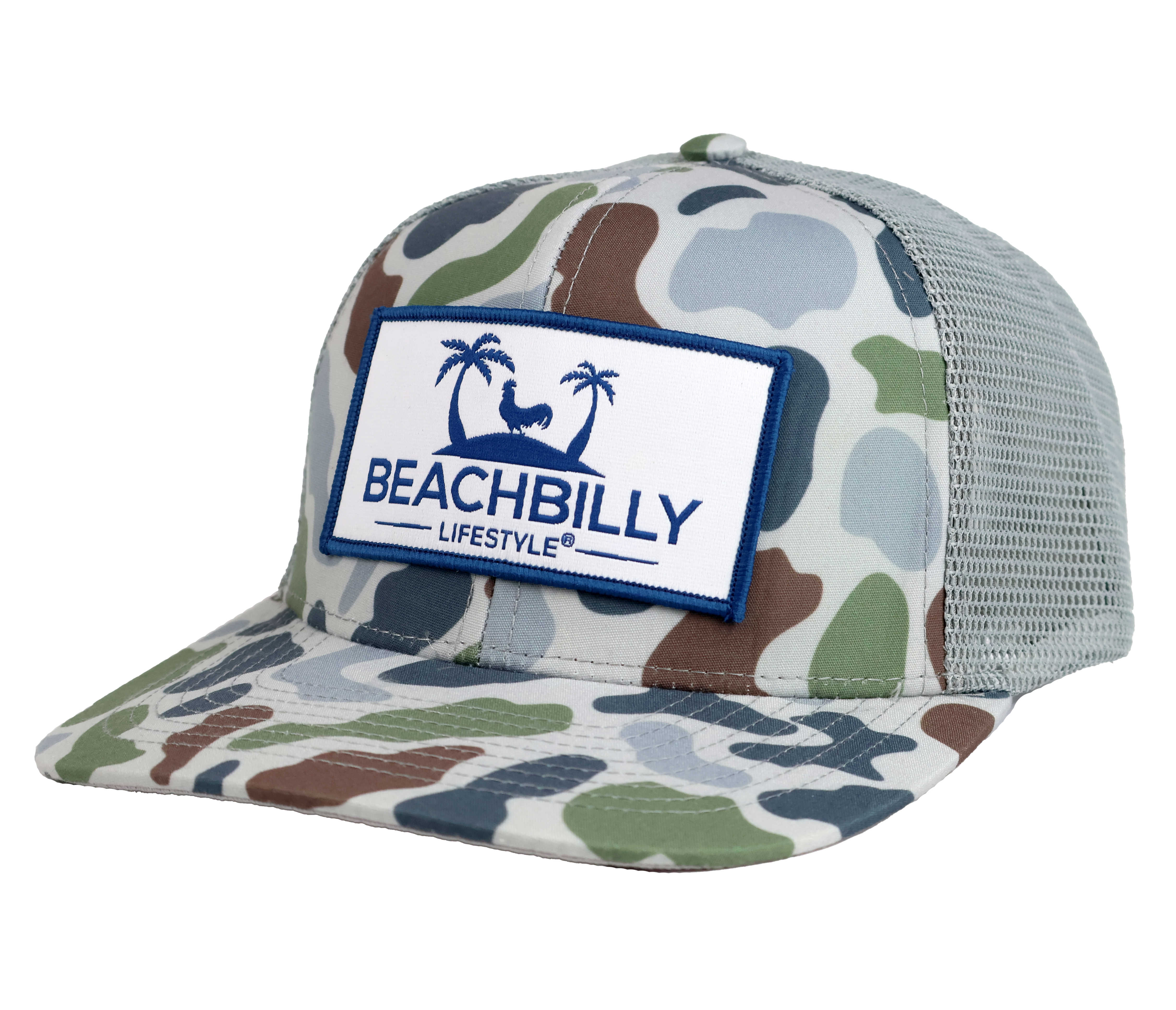 Beachbilly White Patch - Brackish and Smoke Hat