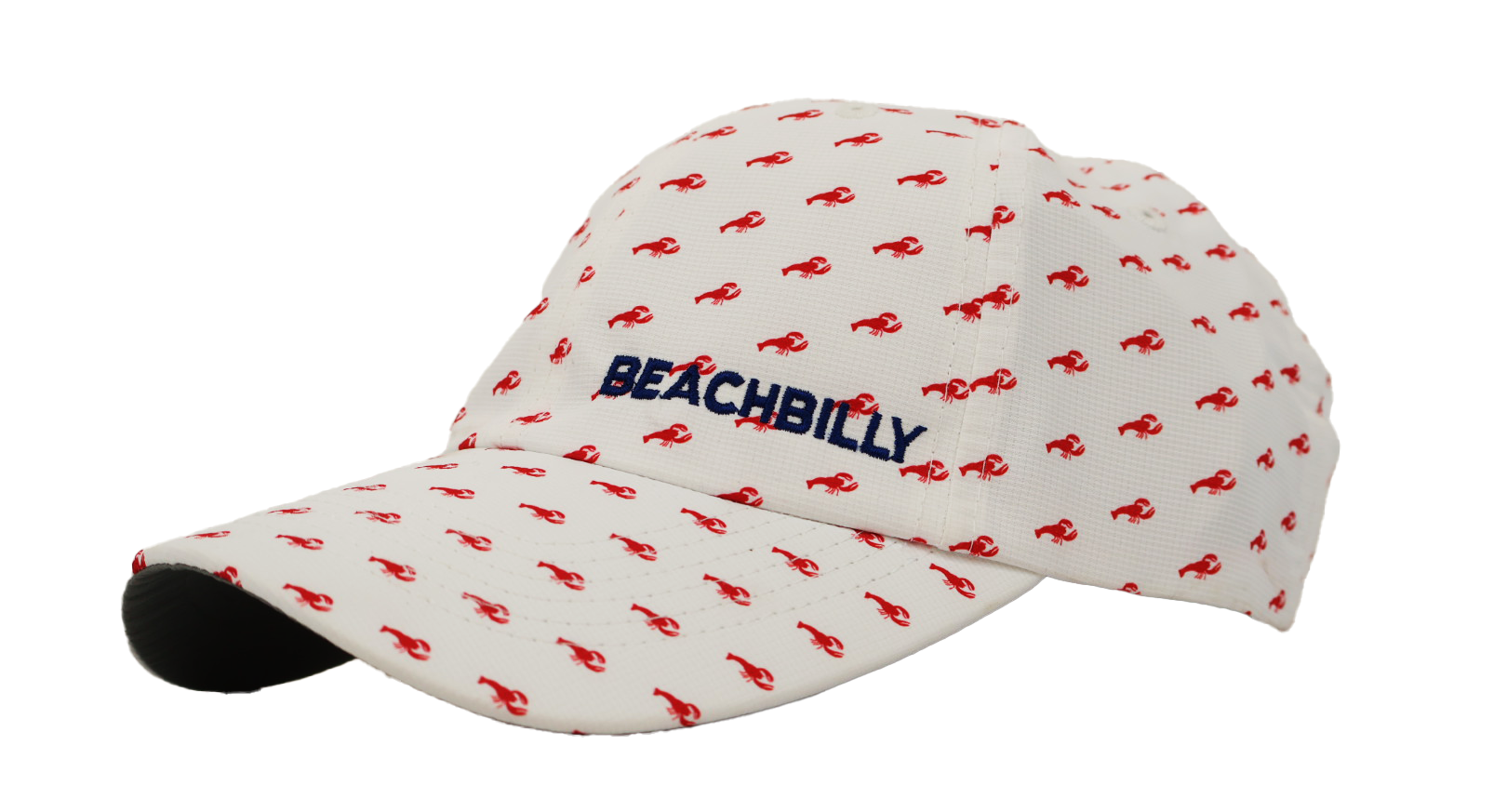 Beachbilly Small Block Logo - White Lobster Hat