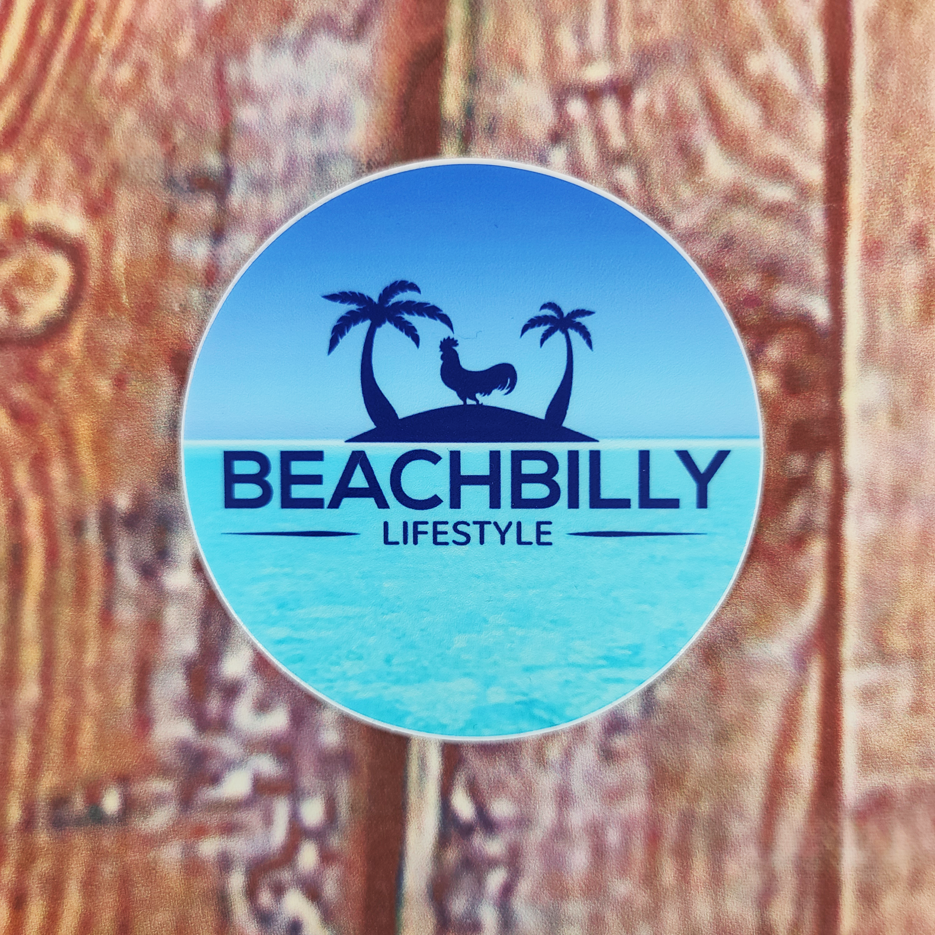 Beachbilly Lifestyle Logo - Circle Sticker