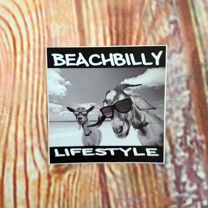 Beachbilly Chillin Goat - Square Sticker