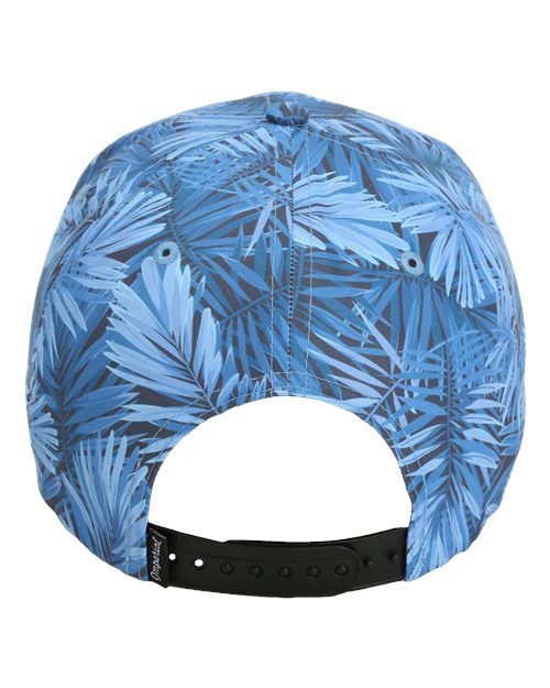 Beachbilly Small Block Logo - Blue Hawaiian Hat