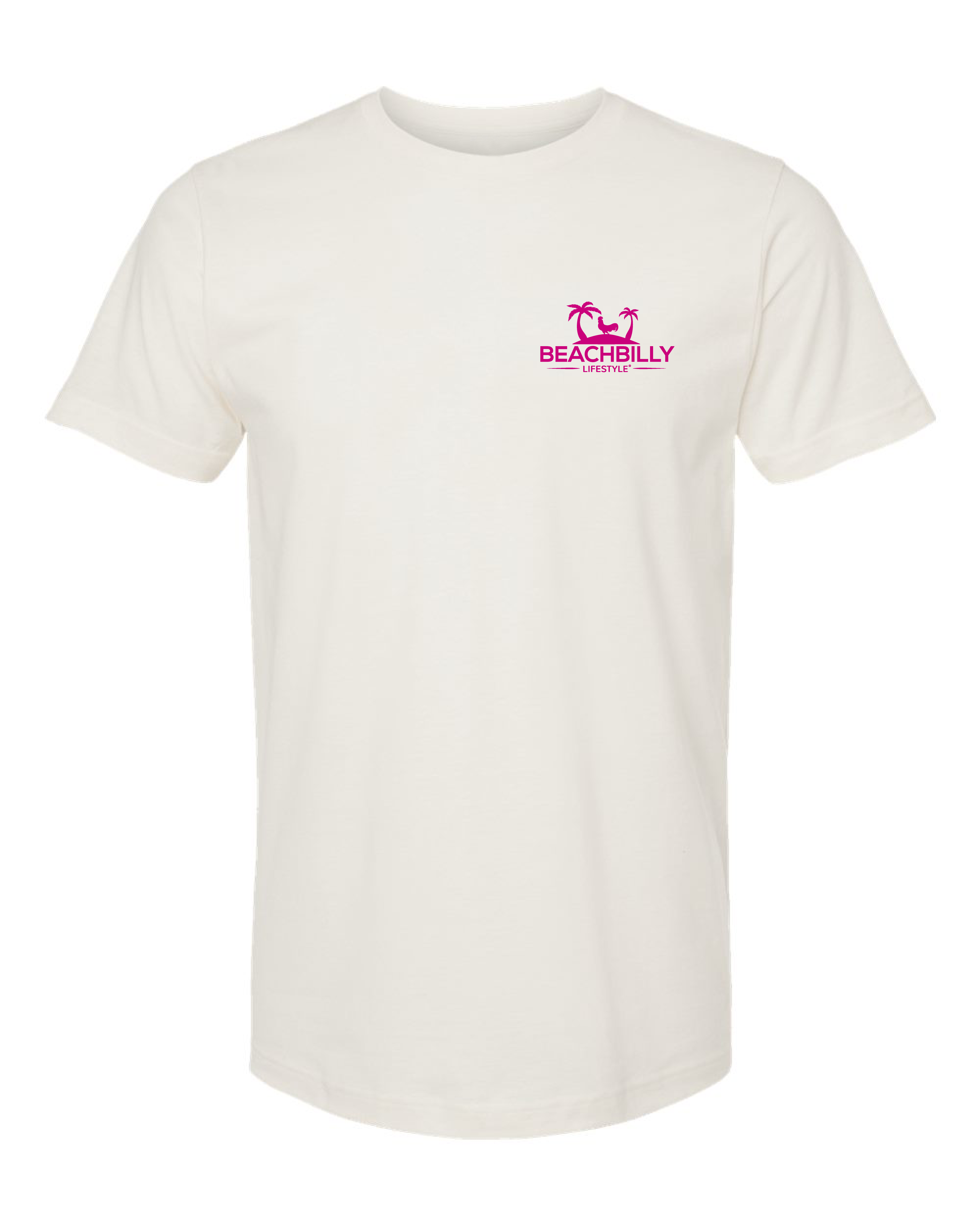 Beachbilly Pink Repeat Vintage - White