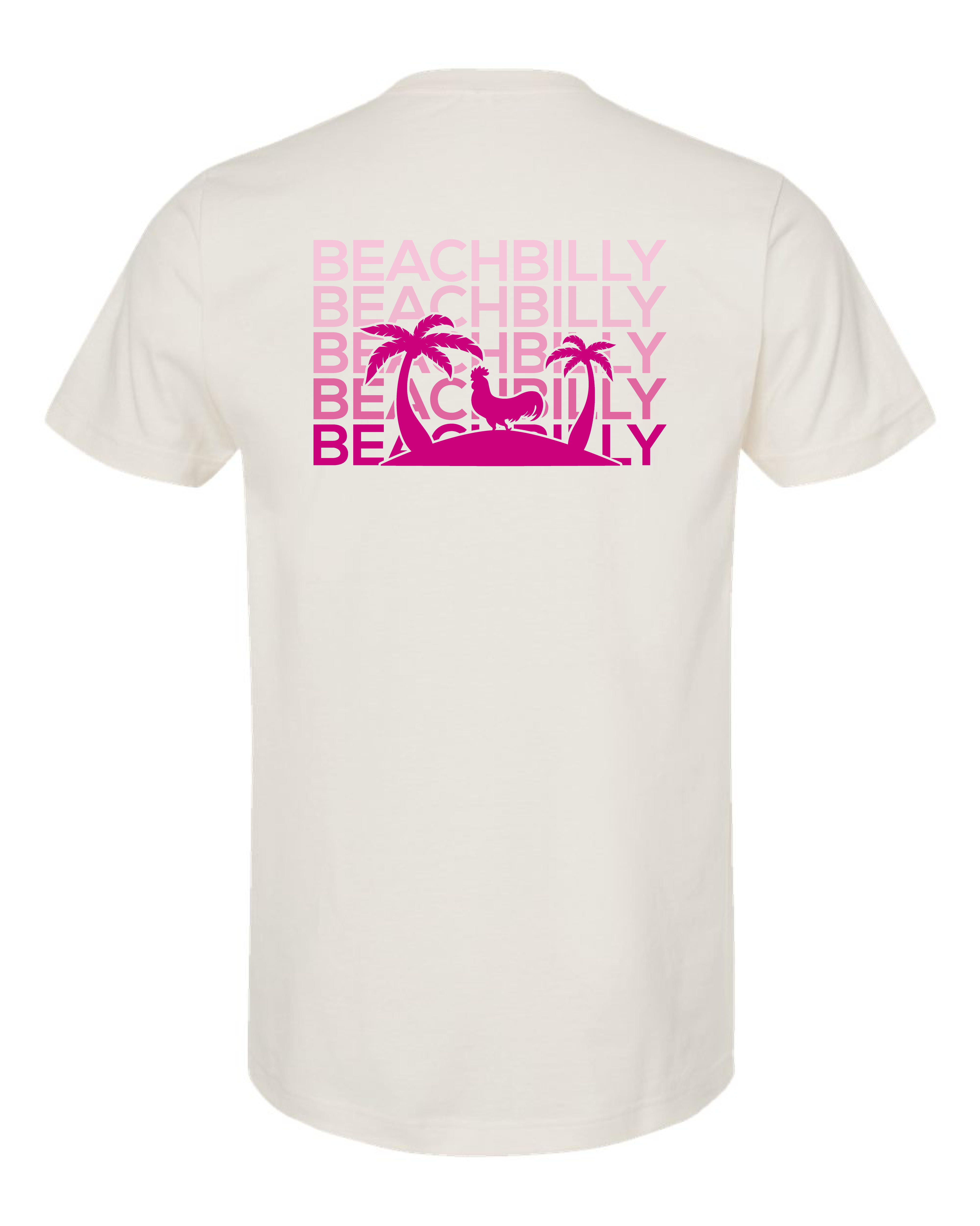 Beachbilly Pink Repeat Vintage - White