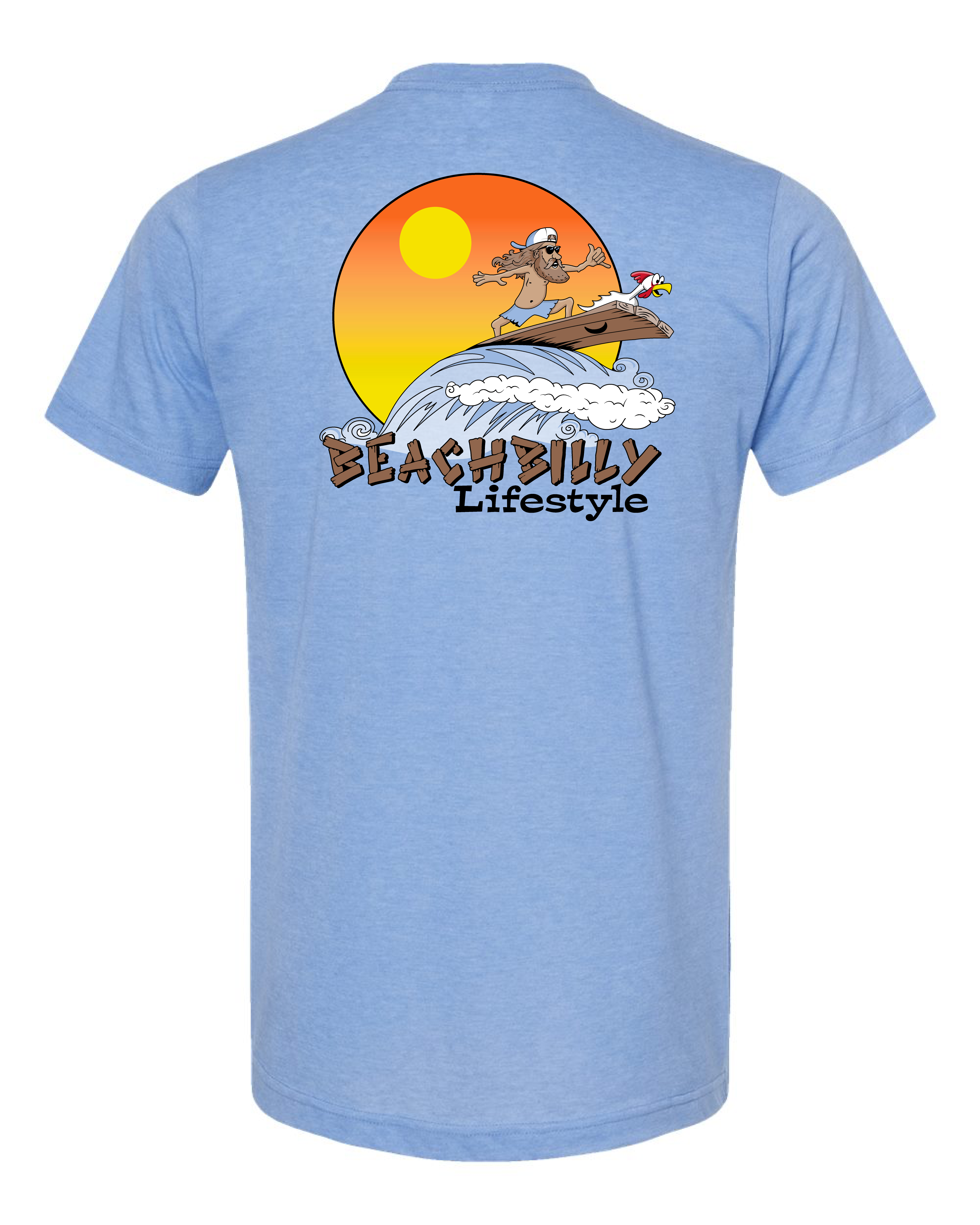 Beachbilly Surfer Heather Athletic Blue