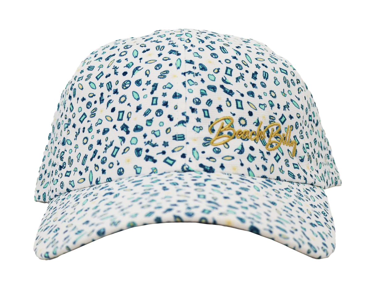 Beachbilly Small Script Logo - Beach Blue Hat