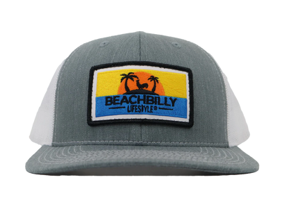 Beachbilly Sunset Patch - Light Grey Hat