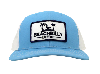 Beachbilly White Patch - Light Blue Hat