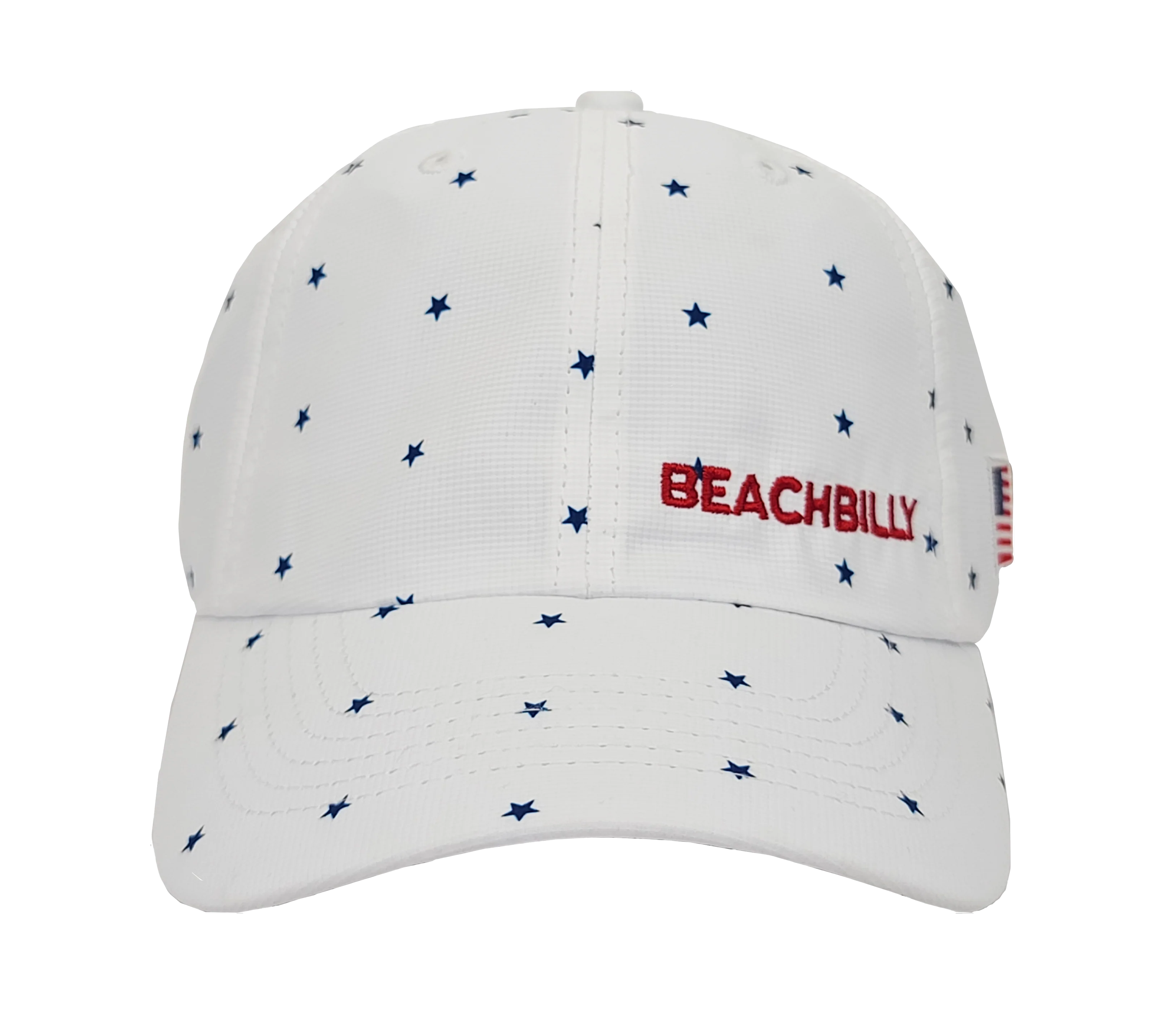 Beachbilly Small Block Logo - White Stars Hat