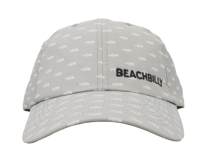 Beachbilly Small Block Logo - Grey Bone Fish Hat