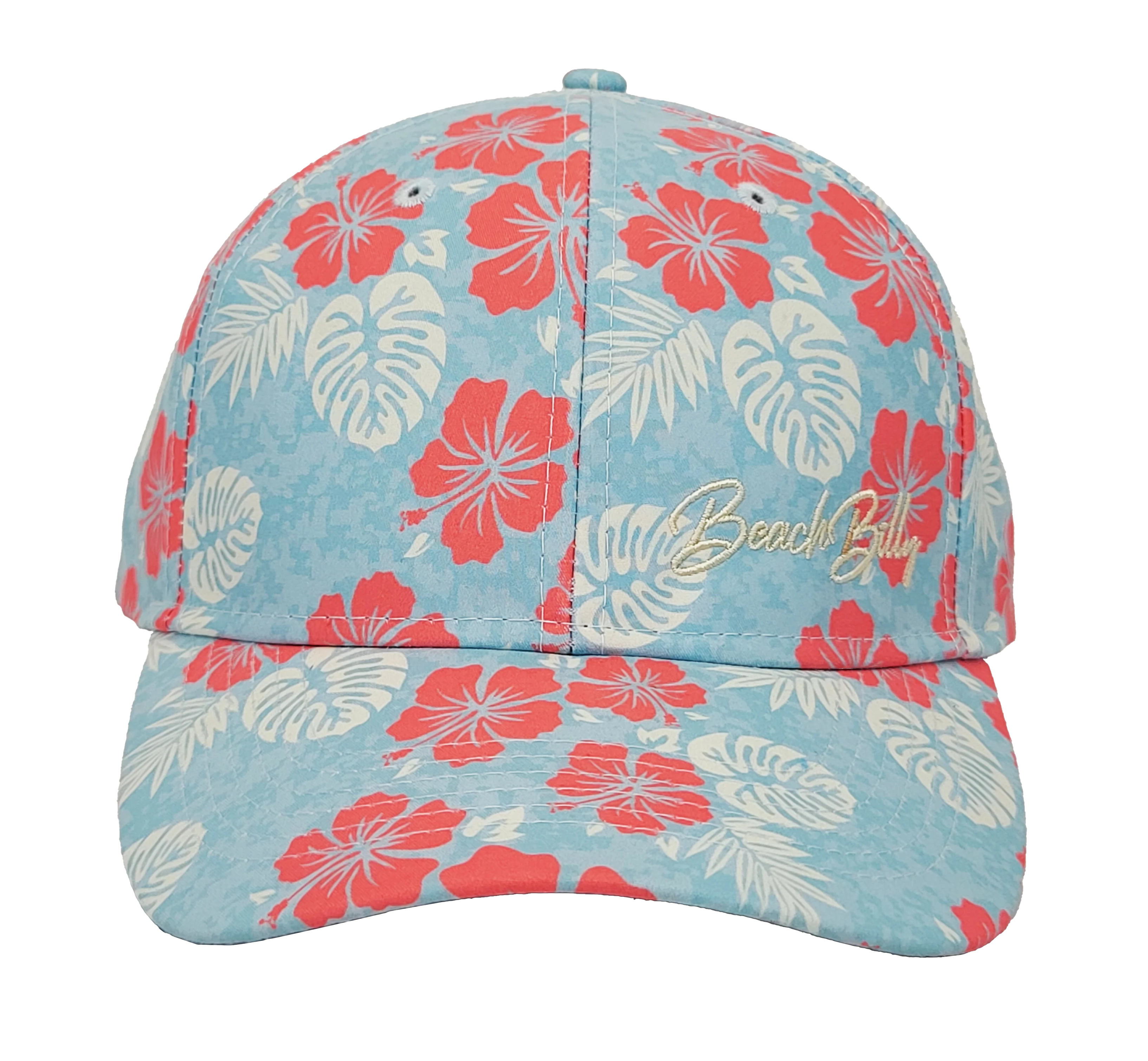 Beachbilly Small Script Logo - Hawaiian Sky Hat