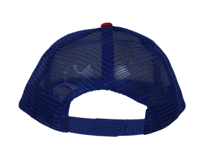 Beachbilly Lil' Cocky Lil' Country Logo - White/Red/Royal Trucker Cap