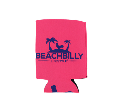 Beachbilly Lifestyle Logo - Pink Koozie