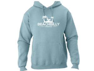 Beachbilly Lightweight Hoodie - Seafoam with White Logo