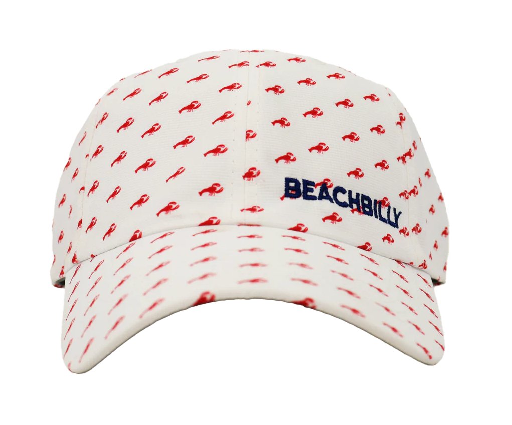 Beachbilly Small Block Logo - White Lobster Hat