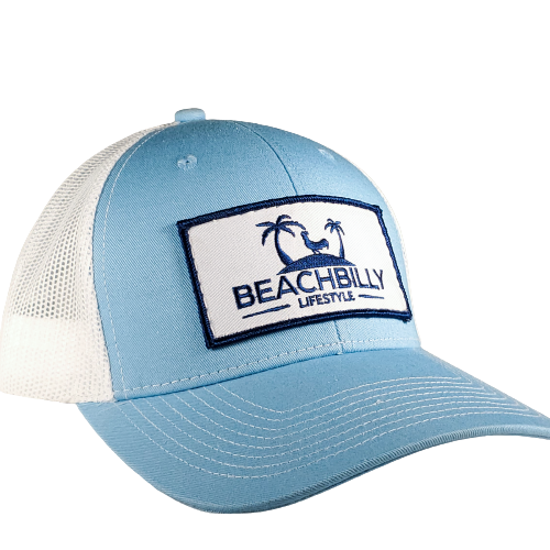 Beachbilly White Patch - Light Blue Hat