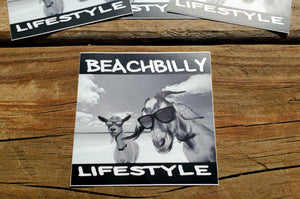 Beachbilly Chillin Goat Sticker