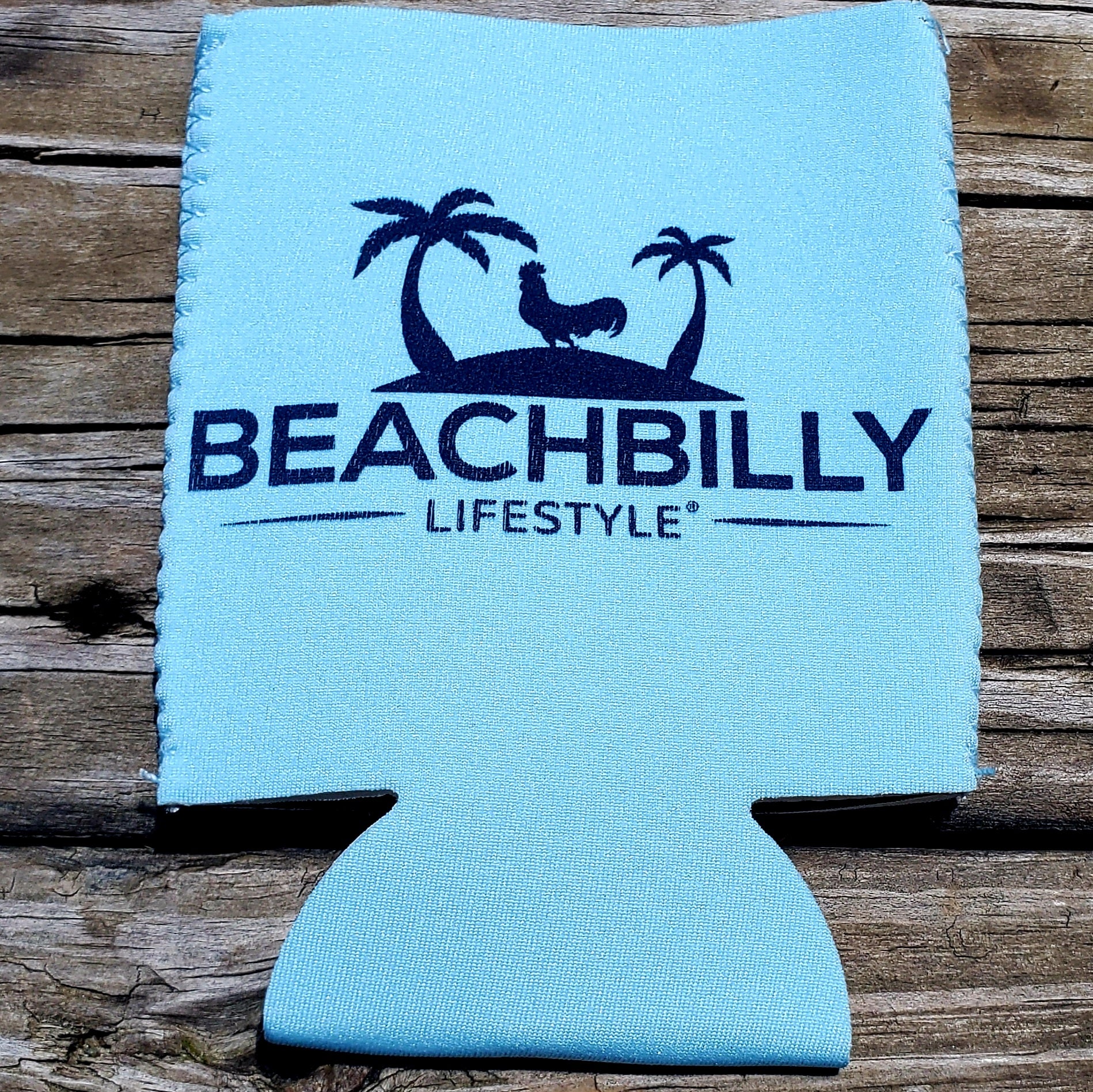 Beachbilly Lifestyle Logo - Cool Blue Koozie