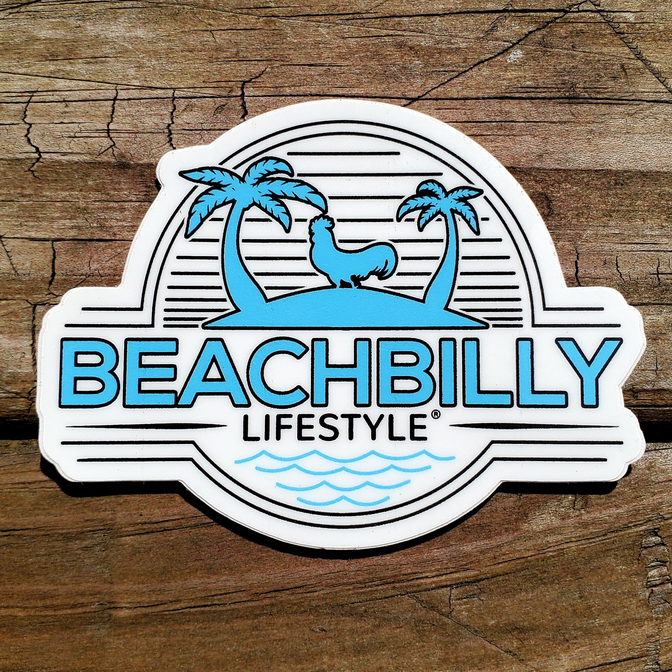 Beachbilly Retro Logo - Sticker